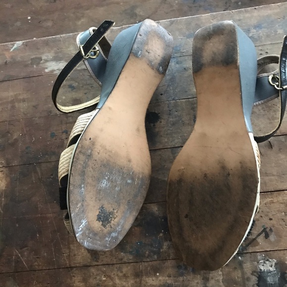 Vintage peep toe wedges - Picture 7 of 8